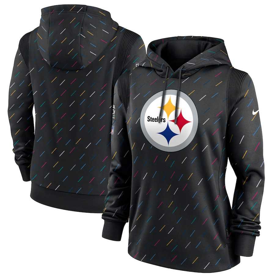 Women's Pittsburgh Steelers Nike Anthracite 2021 NFL Crucial Catch Therma Pullover Hoodie,We sell and wholesale Women's Pittsburgh Steelers Nike Anthracite 2021 NFL Crucial Catch Therma Pullover Hoodie on line form chian!